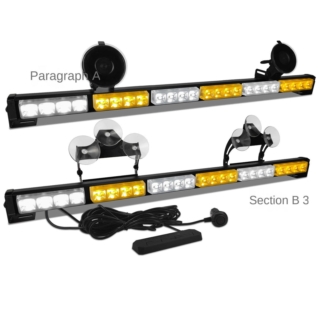 Cross-Border New Condition 4-LED Roof Lights for 6-Car Engineering Vehicle Everest Spot Combo Long Stick Bar Flashing Warning