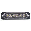 Ultra-thin Red Amber 6 LED Car Truck Emergency Beacon Lights Signal Hazard Flash Strobe Bar Side Marker Warning Light for Pickup