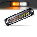 10 LED Super Bright Truck Side Light Aluminium Grille Strobe Flashing Warning Light for Cars 12V 24V New Condition