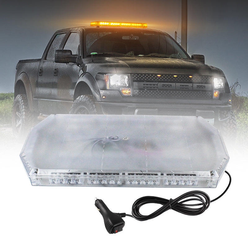 High Quality 60cm Amber Strobe LED Mini Light Bar Magnetic Emergency Vehicles Light Bars for Ambulance for Trucks