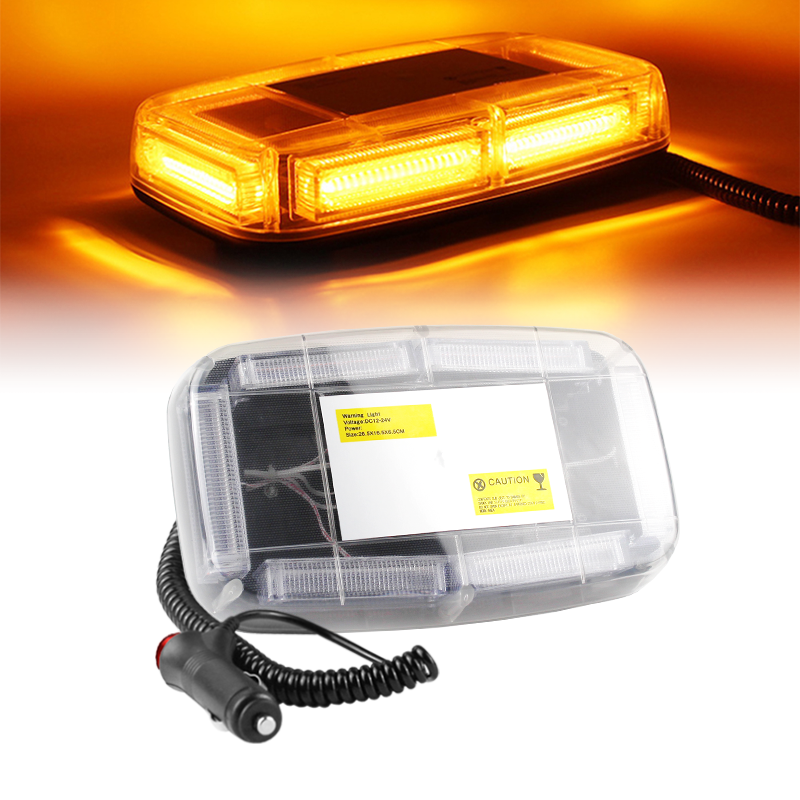 Vehicle COB Mini LED Strobe Light Bar Warning Light Magnetic Roof Top Emergency Flashing Light for Trucks Car