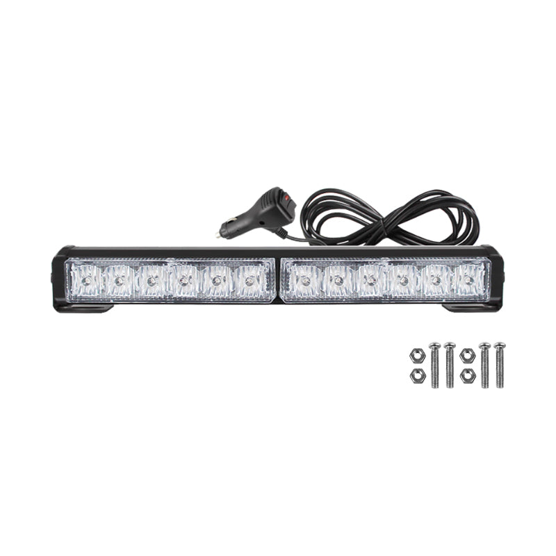 12inch 12W LED Light Bar Auxiliary LED Lamp Dual Color Hight Light Strobe Flashing Emergency LED Vehicle Warning Lightbar