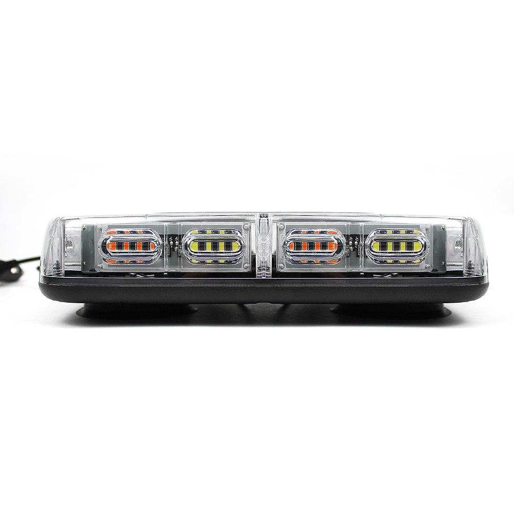 360 View Rotating LED Warning Light Bar Roof Top Flashing Beacon Strobe Light Bar Magnet Emergency Signal Light for Vehicle