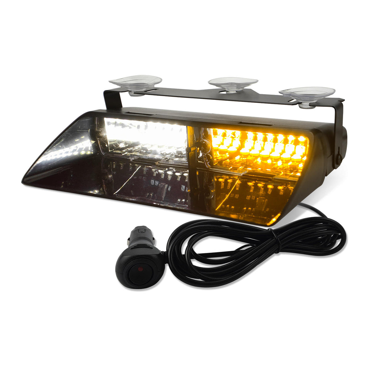 16LED Emergency Flash Light Suction Cup Shovel Auto Exterior Windshield Strobe Light Burst Car Suction Cup Warning Light