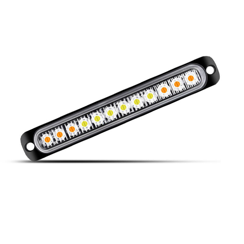 12W LED Truck Side Marker Light New Aluminium LED Strobe Signal Flashing Warning Lights for 12V 24V Vehicles