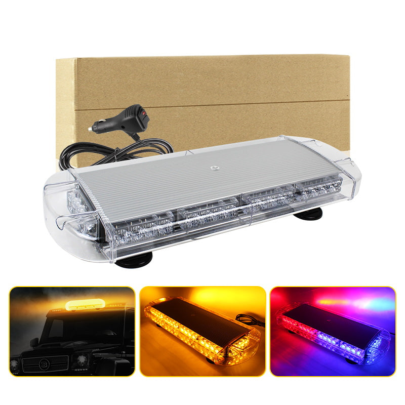 Factory Price High Power 40W Yellow Shell Led min Flash Strobe Light bar 21.5" for Fire Ambulance Vehicle