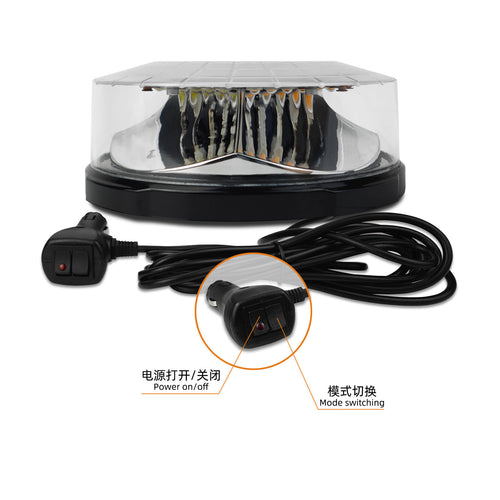 12V-24V Magnet Base Rotating LED Car Roof Beacon Light LED Fog & Headlight Accessory for Cars Auto Exterior Lighting