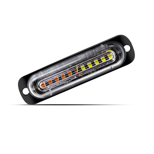 10 LED Super Bright Truck Side Light Aluminium Grille Strobe Flashing Warning Light for Cars 12V 24V New Condition