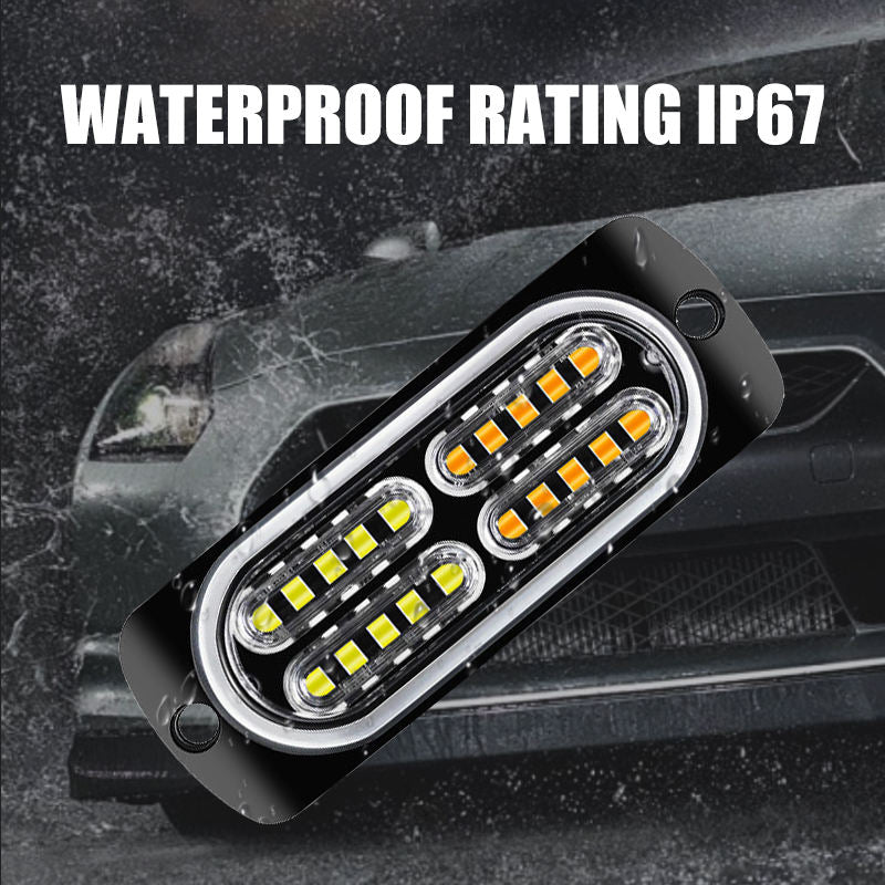 20W Aluminium LED Truck Side Light LED Strobe Warning Light Flashing LED Signal Lights for Vehicles 12V 24V