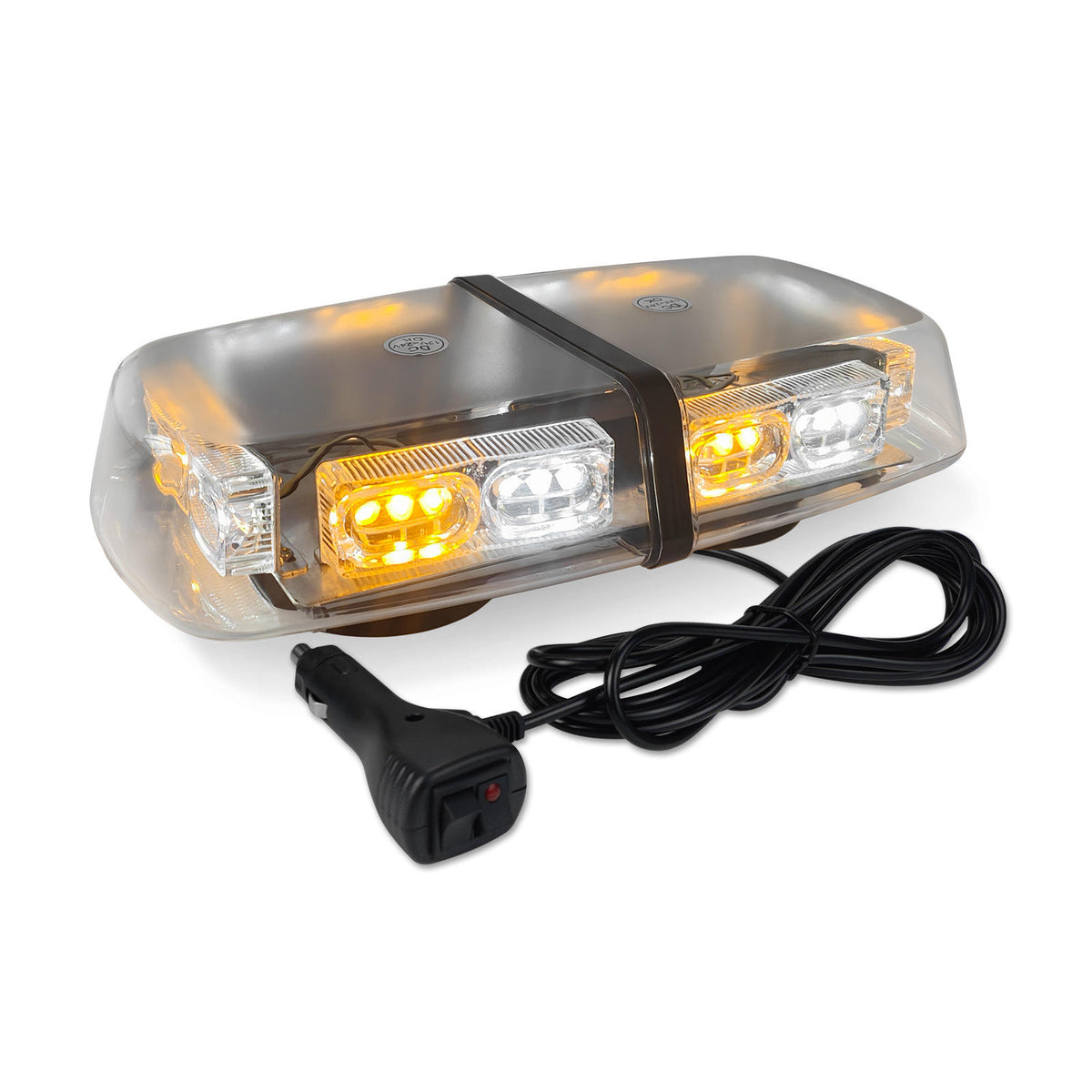 Super Bright Amber White 36LED Lamp Strobe Beacon Light Magnetic Mount Flashing Emergency Warning Roof Lights for Cars Boats