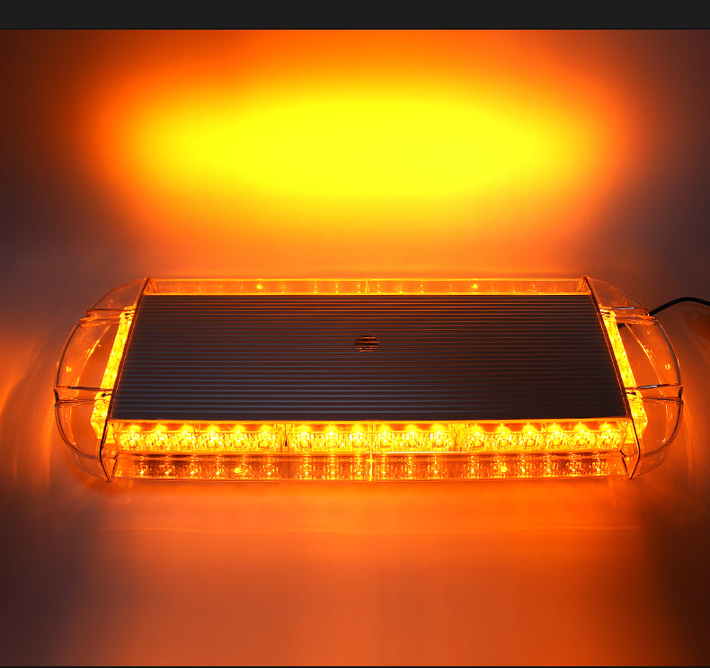 Ambulance Led Road Flares Flashing Yellow Amber Strobe Warning Light 60CM 48 LED Aluminum Housing Traffic