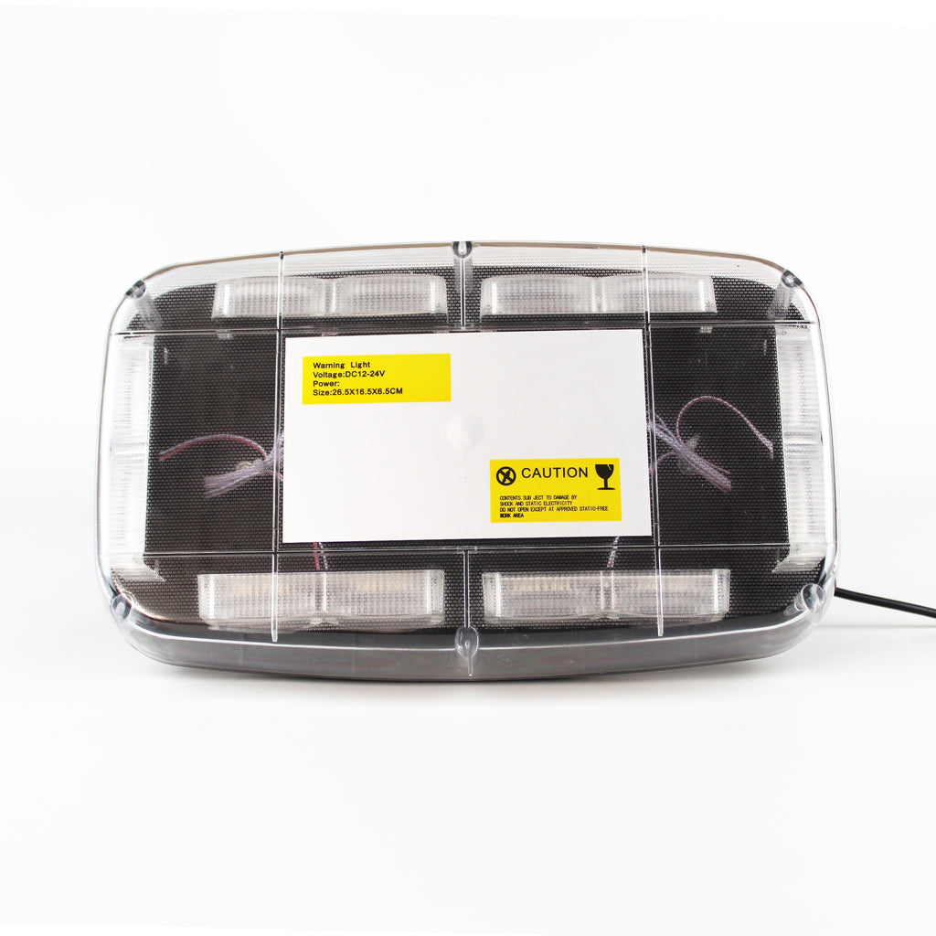 Mini LED Strobe Light Bar for Car Rooftop 24W Magnetic Hazard Emergency Flashing Lights New Condition for Vehicles Tow Trucks