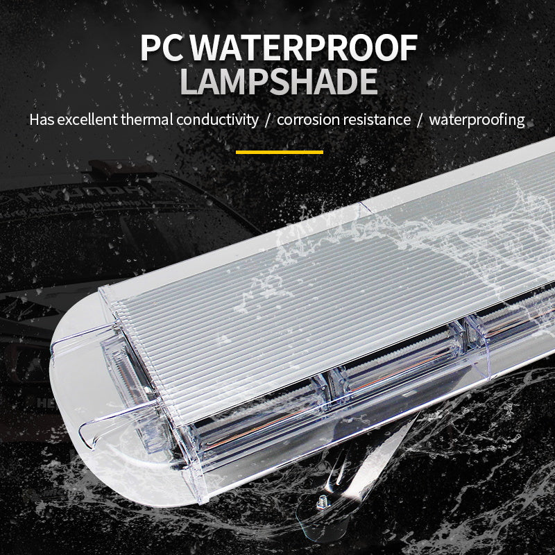22 COB 36W Flashing LED Strobe Light Bar Full Size 12-24V Warning Lamp for Emergency Vehicles Car Accessory