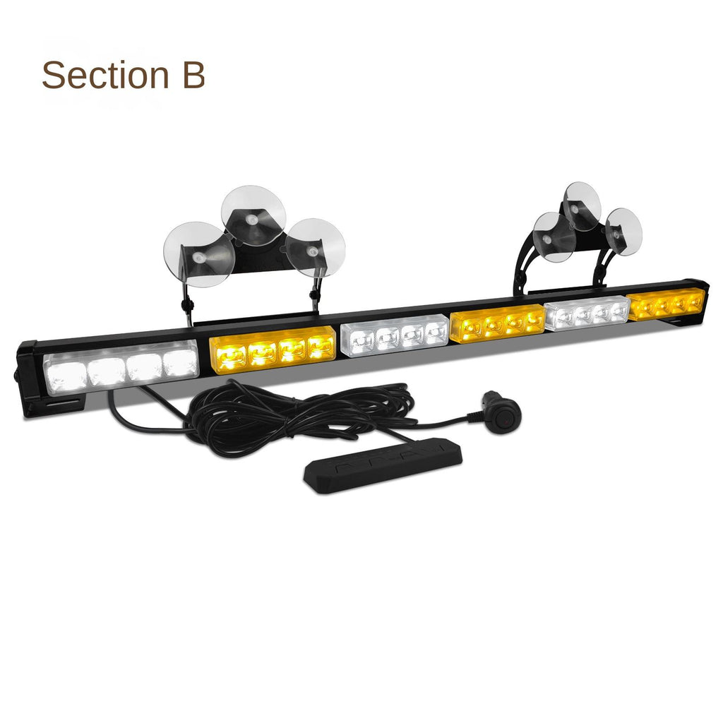 Cross-Border New Condition 4-LED Roof Lights for 6-Car Engineering Vehicle Everest Spot Combo Long Stick Bar Flashing Warning