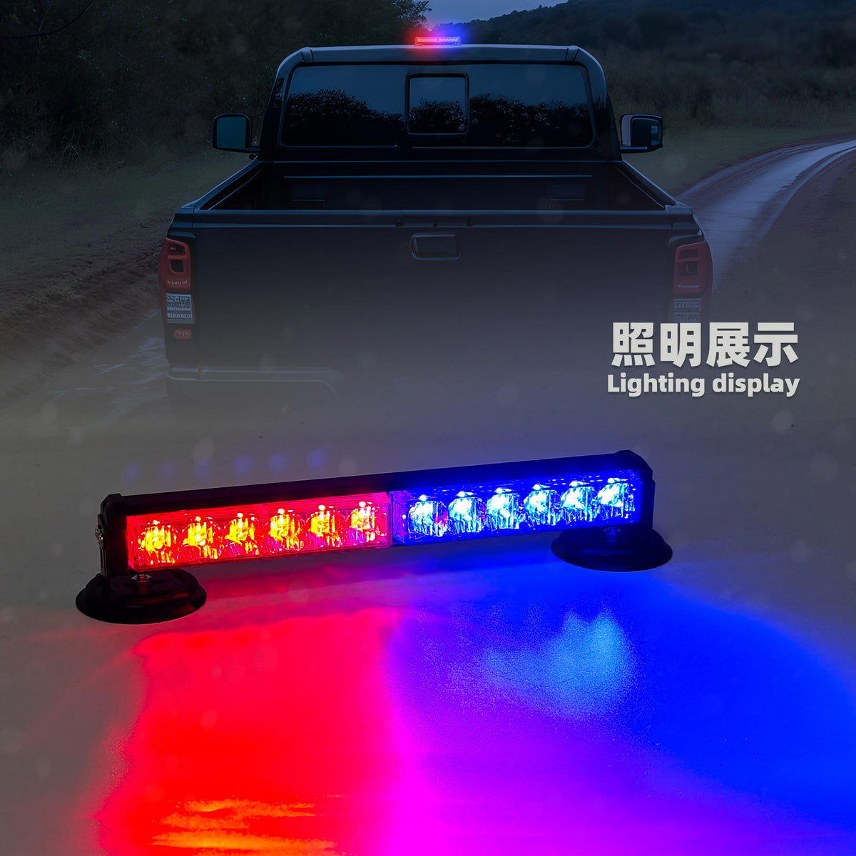 Portable Rechargeable LED Strobe Light for Auto Exterior Magnetic Mount for Tractor Car-Magnetic Mount Exterior Lighting Autos