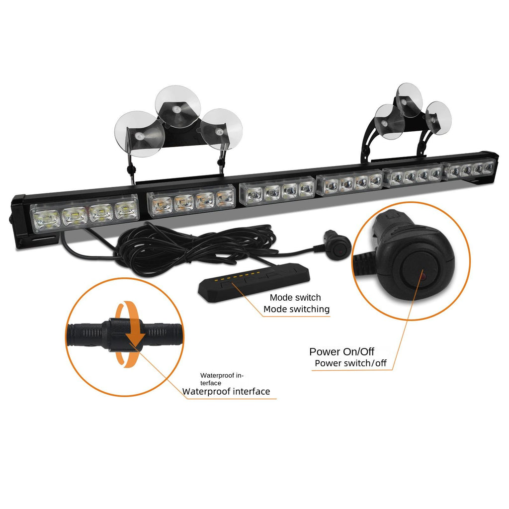 Cross-Border New Condition 4-LED Roof Lights for 6-Car Engineering Vehicle Everest Spot Combo Long Stick Bar Flashing Warning