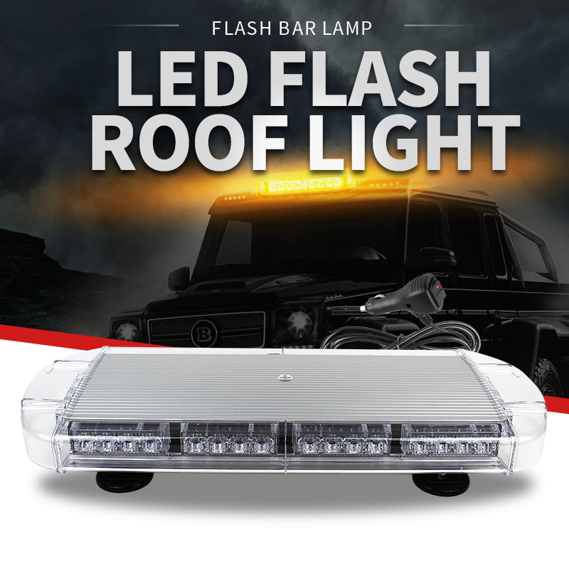 Factory Price High Power 40W Yellow Shell Led min Flash Strobe Light bar 21.5" for Fire Ambulance Vehicle