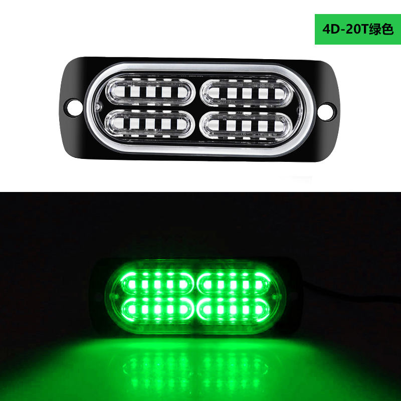 20W Aluminium LED Truck Side Light LED Strobe Warning Light Flashing LED Signal Lights for Vehicles 12V 24V