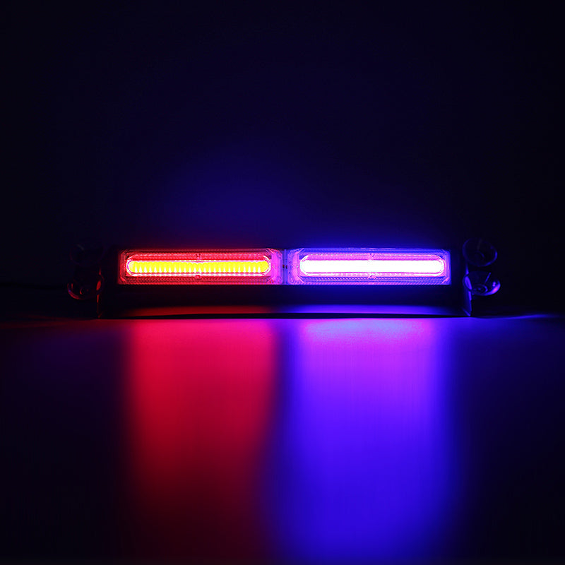 Super Bright Vehicle COB LED Dash Deck Lights Surface Mounting Emergency Warning Light Windshield Strobe Light for Trucks Car