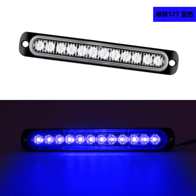 12W LED Truck Side Marker Light New Aluminium LED Strobe Signal Flashing Warning Lights for 12V 24V Vehicles