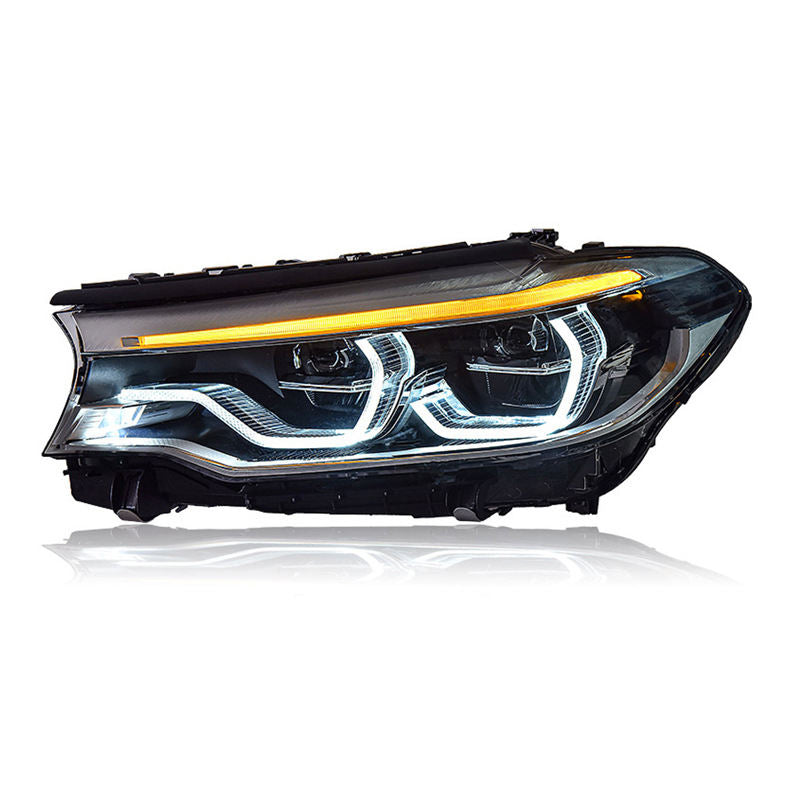 25W Motorcycle 2.5 Inch Square LED Headlight Spot Work Light Dual Color Driving Fog Lights Spotlight for Electric Vehicles Motor