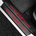 GPRGIT 4pcs Carbon Fiber Car Sill Pedal Rear Bumper Protection Stickers for FIT 2015-2021