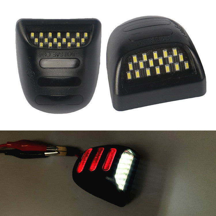 Suitable for Chevrolet License Plate Light, Chevrolet Silverado 1500/2500 GMC Dual-Color White and Red Light