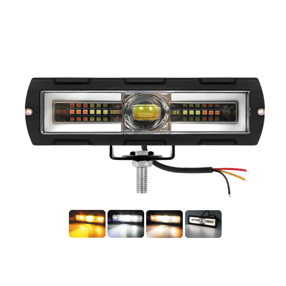 Mini LED Driving Light Bar 6-Inch High Low Beam Lighting Ring Flood Spot Work Light for Trucks Pick-up Motorcycles 12V-80V New