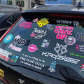 Durable Waterproof Vinyl Car Window Stickers Removable Adhesive Glass Decorations Personalized Vehicle Glass Sticker