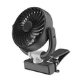 GPRGIT F4508 Car Visor Rechargeable Mini Fan 3 Speeds 2000mAh USB Cooling