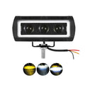 Super Bright 5 Inch 30W Vehicle Driving Work Light Dual Color Flood Spot Mini Light Bar for Trucks Off Road Motorcycle 12V 80V