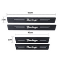 GPRGIT Car Door Sill Threshold Stickers Trunk Bumper Guards Decals, Reusable, for Citroen Berlingo Logo 2015-2021