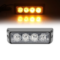 New 4 LED Side Marker & Warning Lights with Turning Flash for Truck Trailer 12-24V