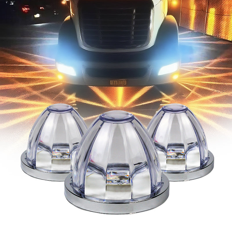 GPRGIT 3W High Power Mini Watermelon Lucas LED Lights 3/4 Inch DOT 12-24V Truck Trailer Custom Color IP67 Waterproof Adjustable