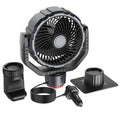 GPRGIT Big Size 7-Inches Car Fan Truck Fan, Adjustable Stepless Wind Speed, Brushless Clip Fan, 12V 24V