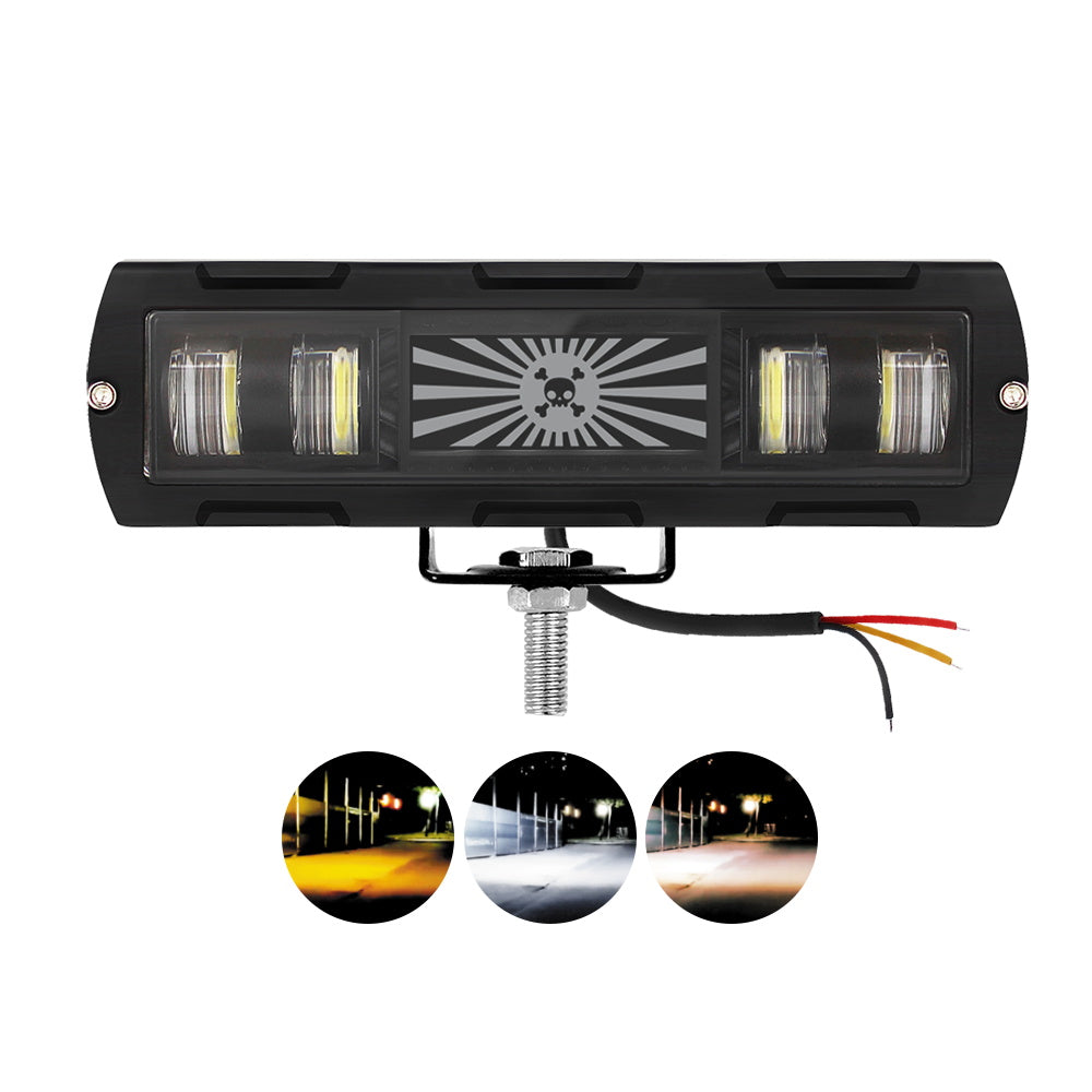 6 Inch RGB Strobe Spot LED Work Lights New Condition 25W Flood Spot Headlight for Offroad Motorcycle Pickup 12V 80V