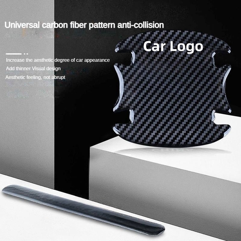 GPRGIT Car Door Handle & Rearview Mirror Protective Sticker 3M4229P Adhesive Carbon Fiber Model 12101