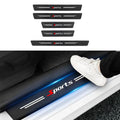 GPRGIT 5PCS Sports Car Door Sill Strip Carbon Fibre Protective Cover Universal Anti-scratch Anti-collision Door Decorative