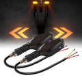 2PCS Motorcycle LED Turn Signal Lamp Color Projection Lamp Waterproof Led Ambient Turning Light High-Bright Warning Light