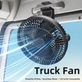 GPRGIT Truck Ceiling Fan Stepless Wind Speed Suction Cup Base (F1303)