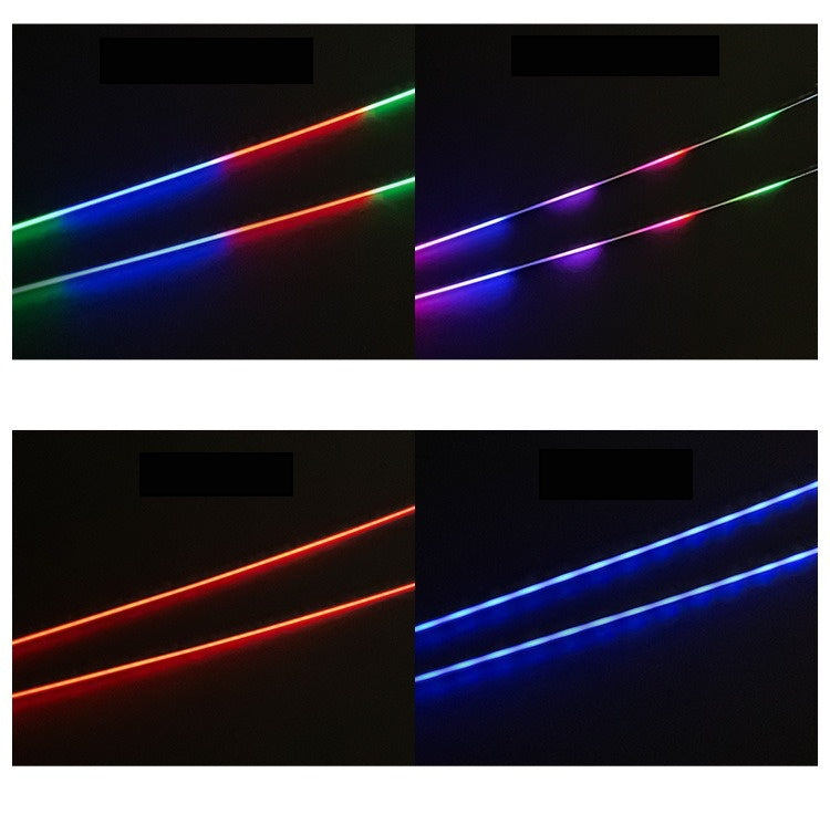 140cm USB Connection APP Remote Control RGB Chasing Strip Symphony Music Universal Car LED Interior Acrylic Ambient Light