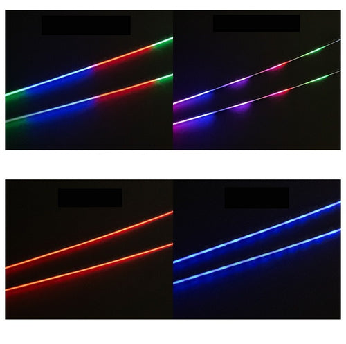 140cm USB Connection APP Remote Control RGB Chasing Strip Symphony Music Universal Car LED Interior Acrylic Ambient Light