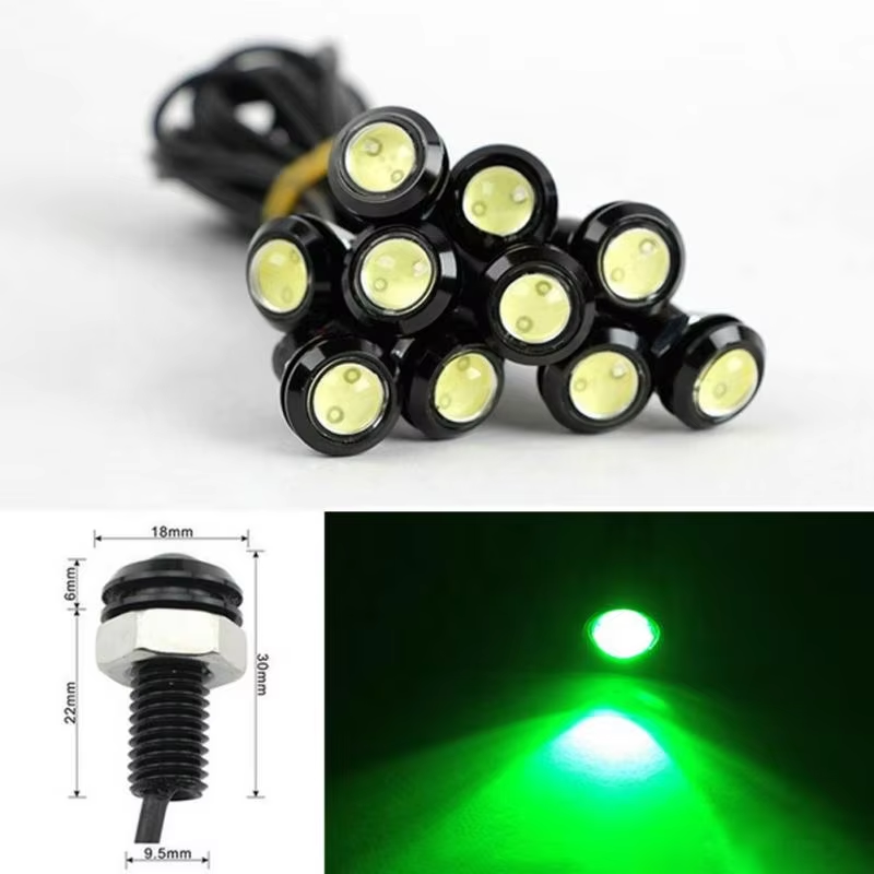 Car Led Eagle Eye DRL Daytime Running Lights LED 12V Waterproof Car Led Light 9W 18Mm 23Mm White
