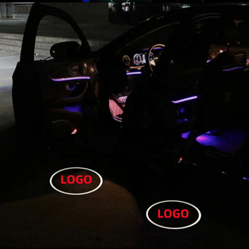 GPRGIT Car Door Welcome Light HD Logo Projector for Audi Q7 12V
