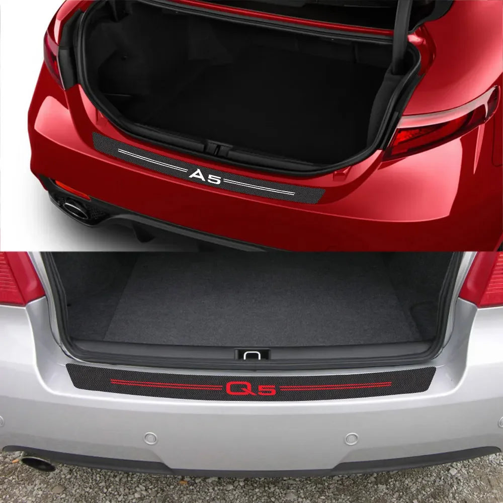 GPRGIT Car Sticker Audi A3/S3/A4/Q3/Q5/Q7 TT Carbon Fiber Trunk Decal 3M4229P Adhesive Single Use