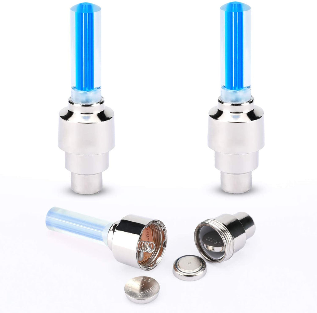 Waterproof LED Light Tire Valve Cap Bicycle Flash Light Mountain Road Bike Cycling Tyre Wheel Lights LED Neon Lamp Cover Wheel