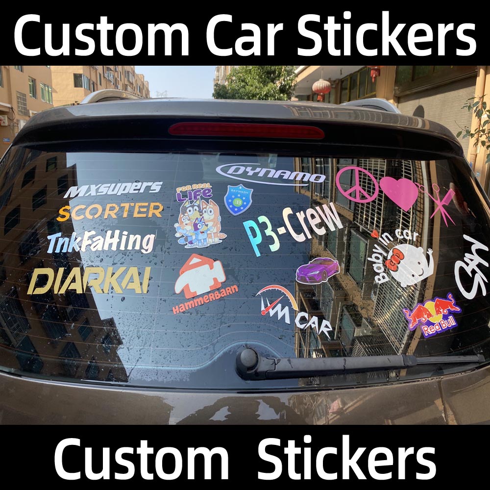 Reflective Personalized Custom Car Sticker Waterproof Car Stickers and Vinyl Decals