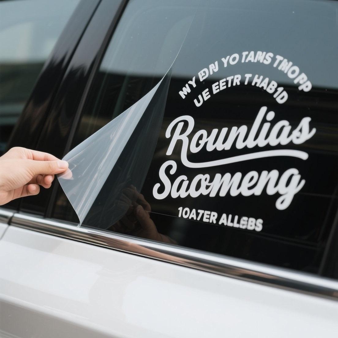 UV Resistant Waterproof Vinyl Car Window Stickers Large Size Outdoor Advertising Auto Glass Branding Display