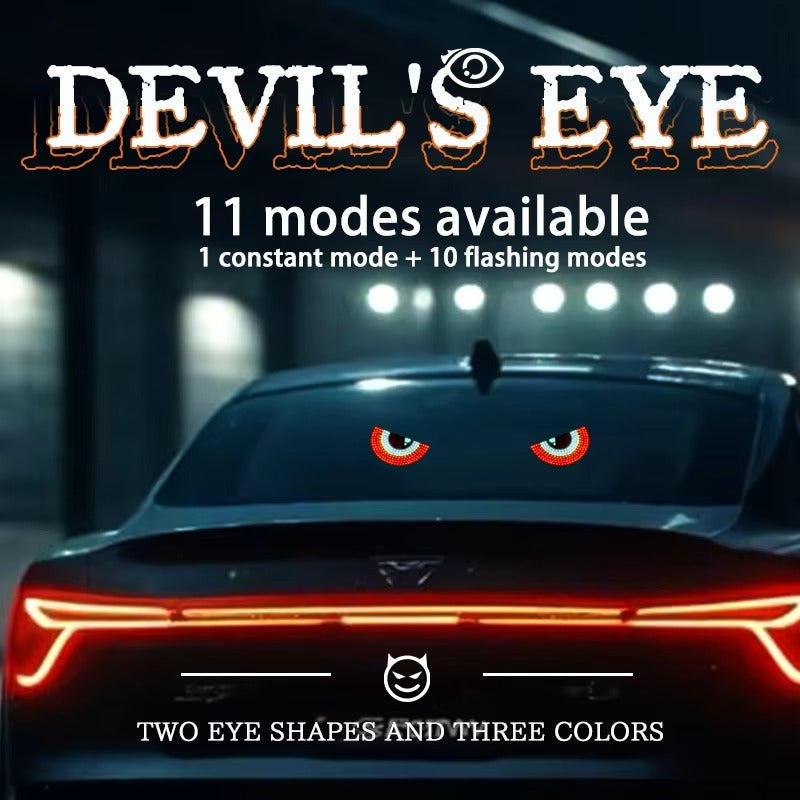 USB-Powered LED Devil Eye Auto Ambient Lighting Display Screen Panel Lights for Universal Car Auto LED Angle Demon Eye
