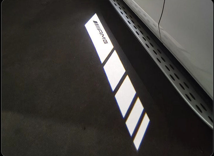 For Mercedes-Benz Rearview Mirror Welcome Light E-Class/C-Class Glb/Gle Wigs Modified Light Door Carpet Atmosphere Light